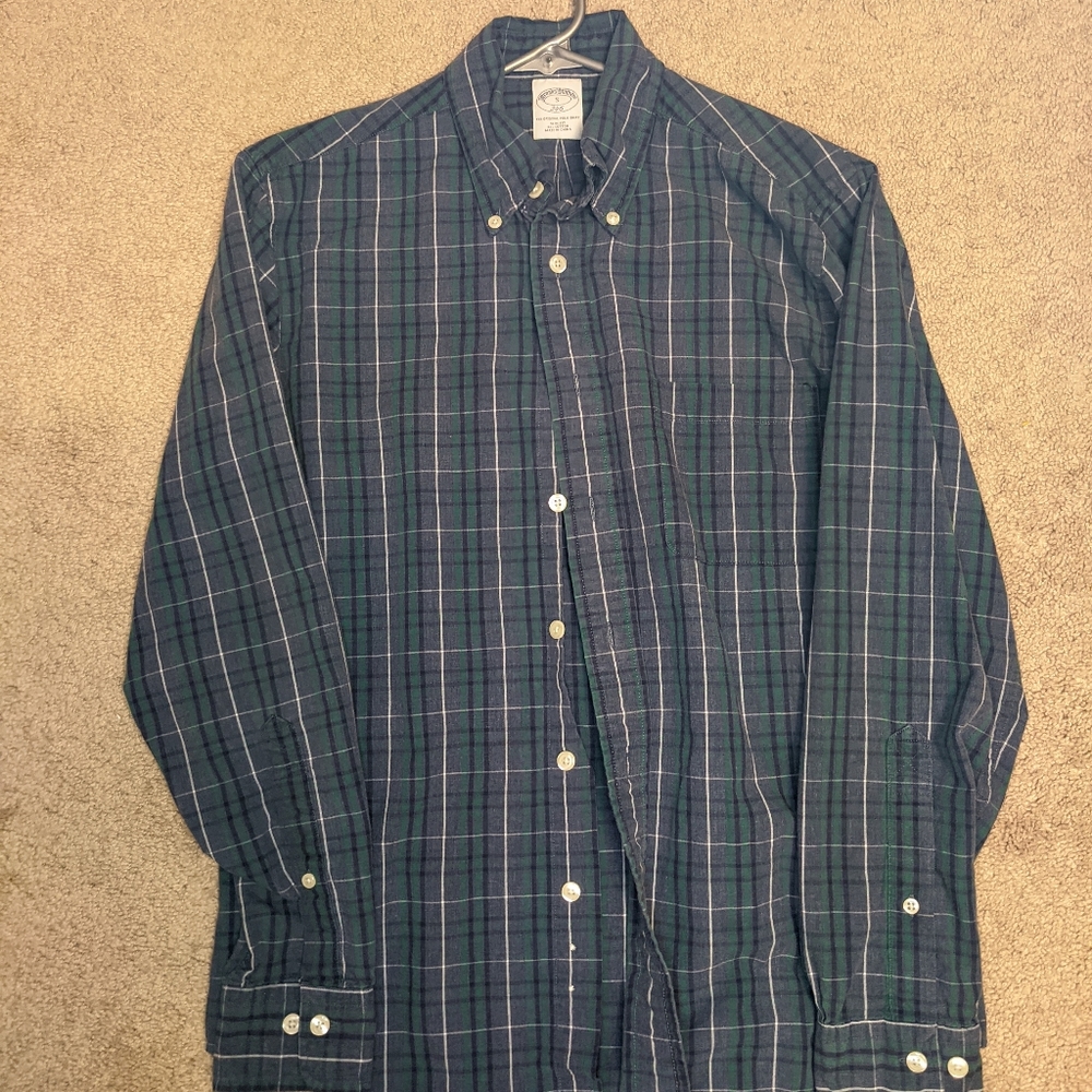 Brooks Brothers Plaid Button Up (S)
